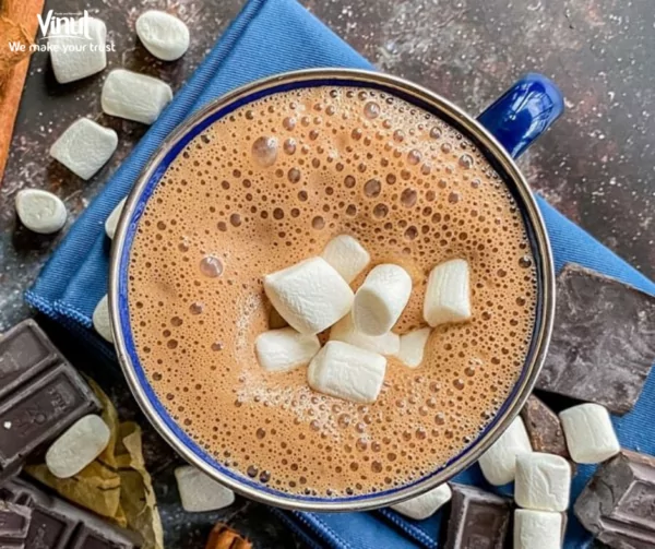 VINUT_ Soy milk in your hot chocolate
