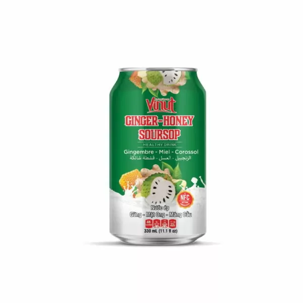 VINUT DRINK: SOURSOP JUICE ICE CREAM ROLLS 3 11.1 fl oz Vinut Ginger Honey and soursop Juice drink