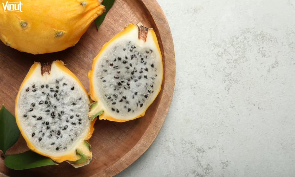Dragon Fruit: A Journey into Its Origins, Varieties, and Health Benefits 5 VINUT_Yellow-Fleshed Dragon Fruit
