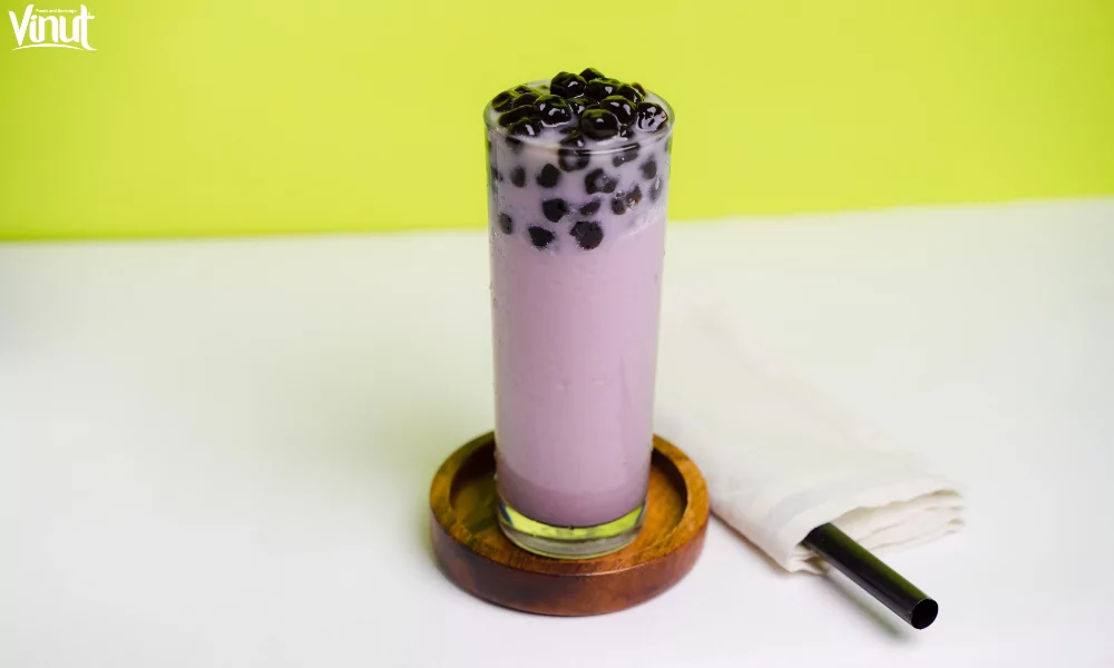 How to Make Delicious Bubble Tea ? 7 VINUT_Taro Milk Tea