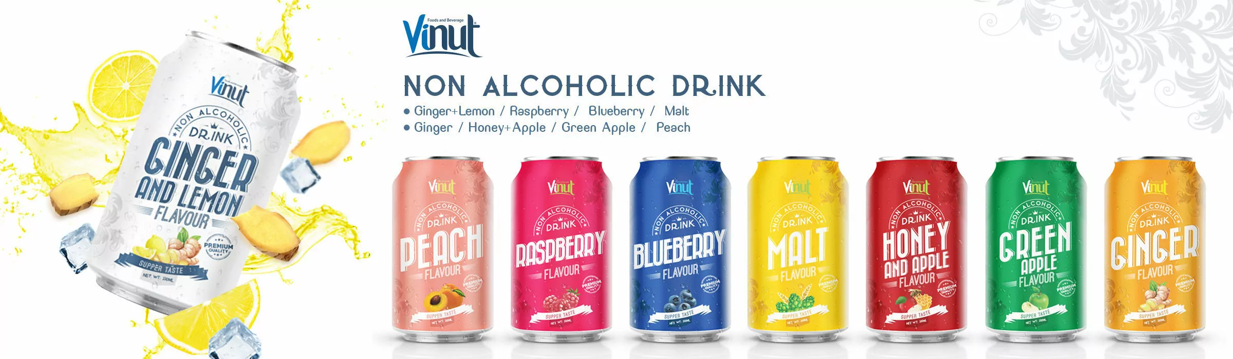 Why Non-Alcoholic Drinks Are Becoming Popular? 3 Banner Canned Non Alconholic Drink Flavour