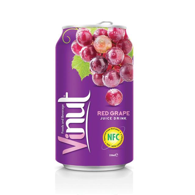 330ml VINUT Canned Fruit Juice Red Grape juice drink