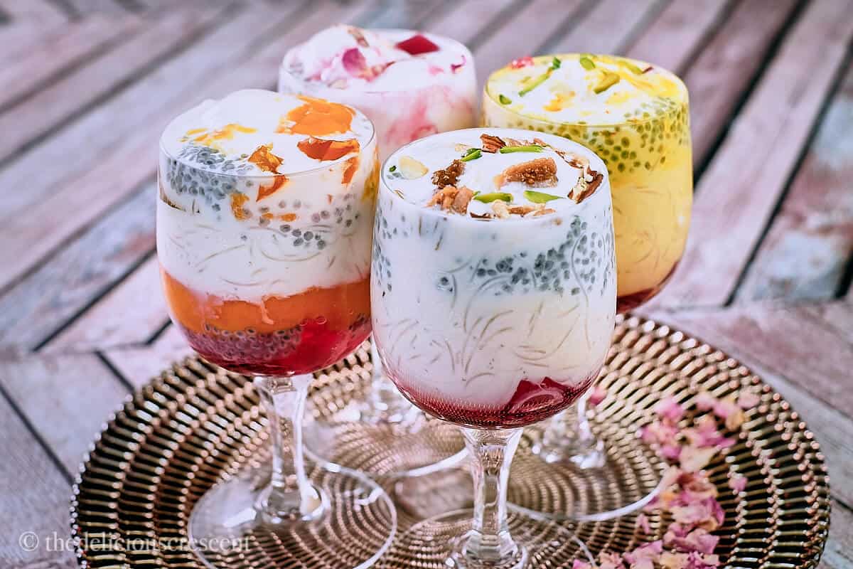 Falooda Drink Recipe Best Homemade Falooda with Layers of Ingredients 2 Falooda Drink Recipe Best Homemade Falooda with Layers of Ingredients