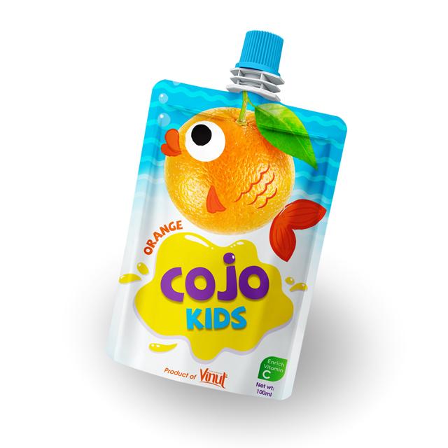 100ml VINUT Cojo Kids Pouches Orange Juice Drink