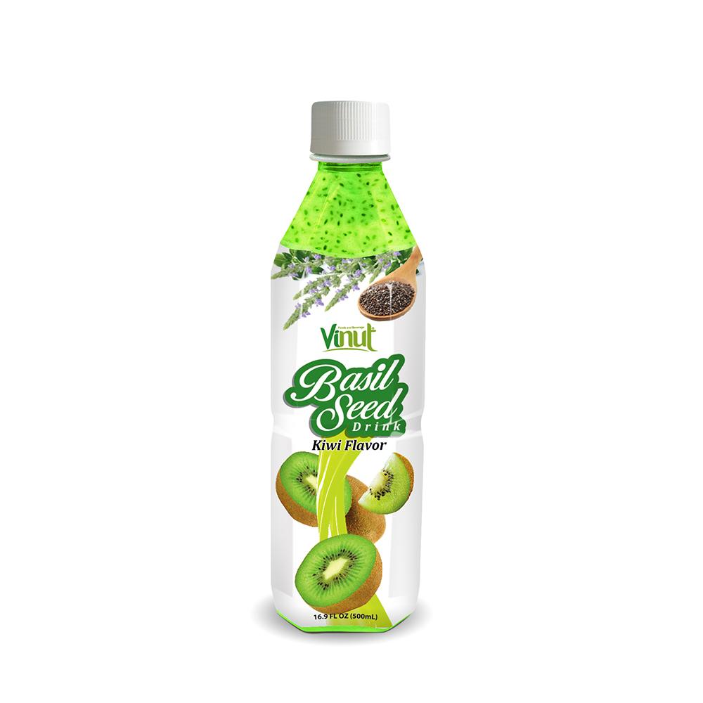 16.9 fl oz VINUT Basil seed drink with Kiwi Flavor