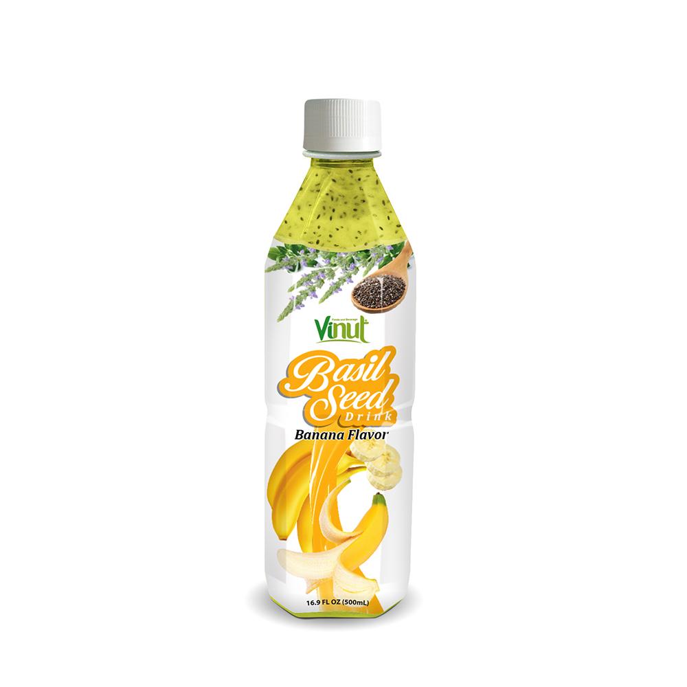 16.9 fl oz VINUT Basil seed drink with Banana Flavor