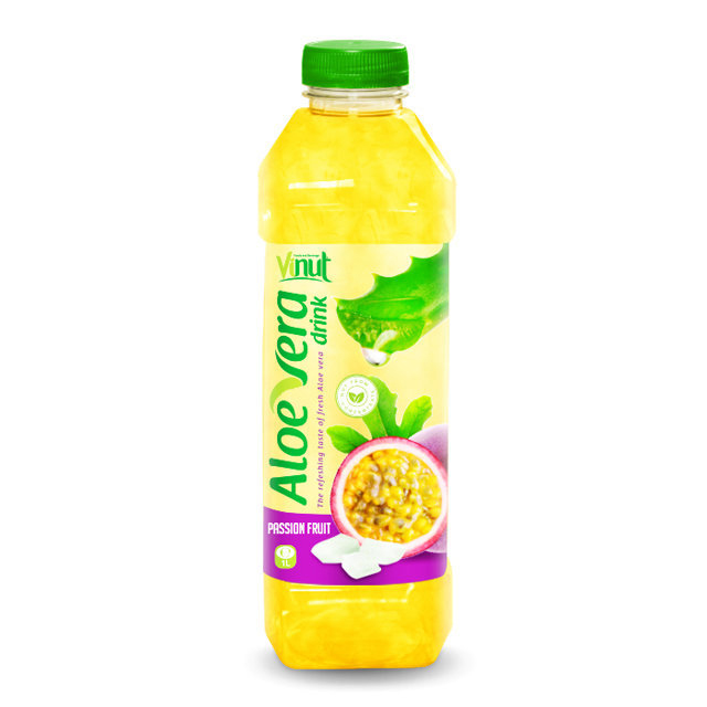 1L VINUT Premium Aloe Vera Drink with Passion Fruit juice (Pack Of 12)