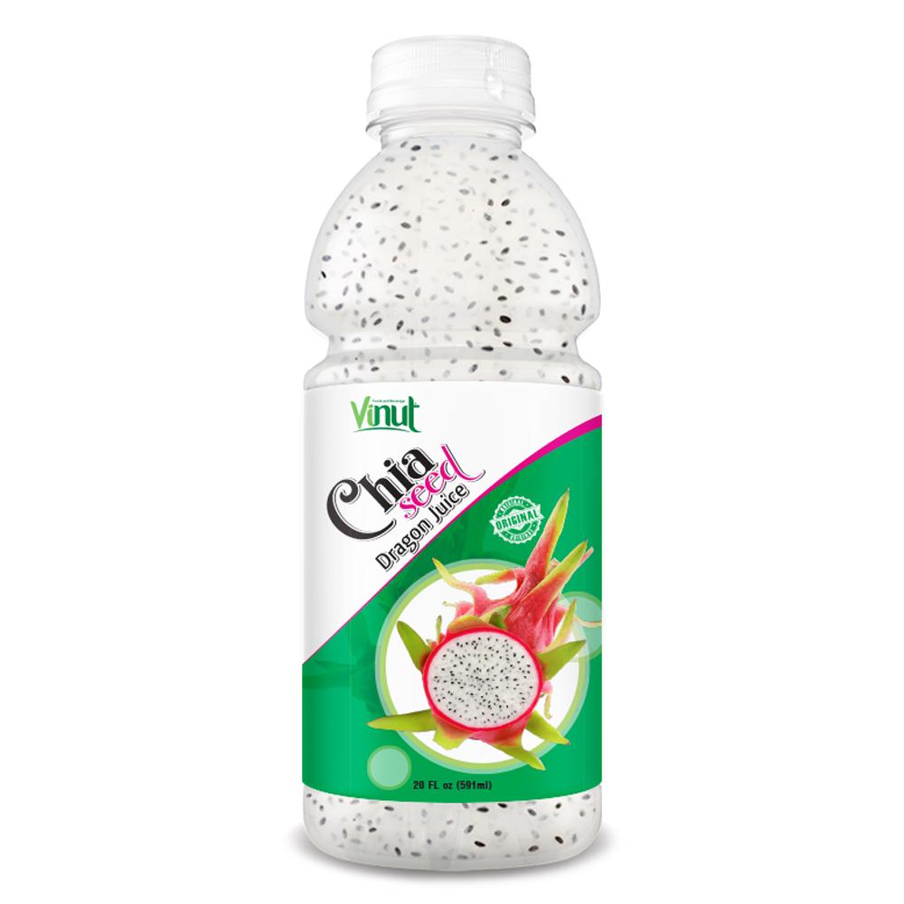 20 fl oz VINUT Chia seed Drink with Dragon Juice