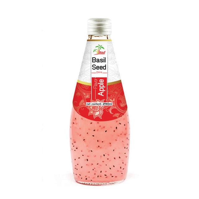 290ml VINUT Basil seed drink with Apple flavor