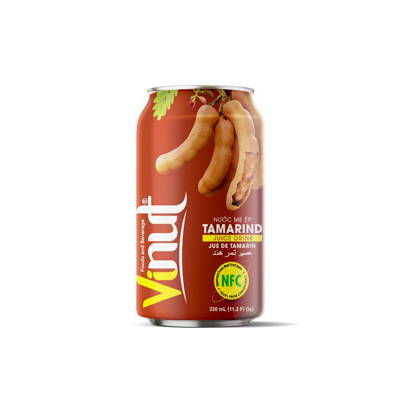 VINUT Tamarind Juice Drink, NFC Squeezed From Real Fruit Juice Not From Concentrate, Can, 11.2 fl oz (330 mL)