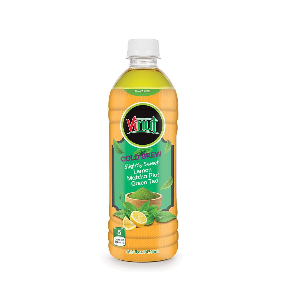 15.9 fl oz VINUT Bottle Cold Brew Slightly Sweet Lemon Matcha Plus Green Tea