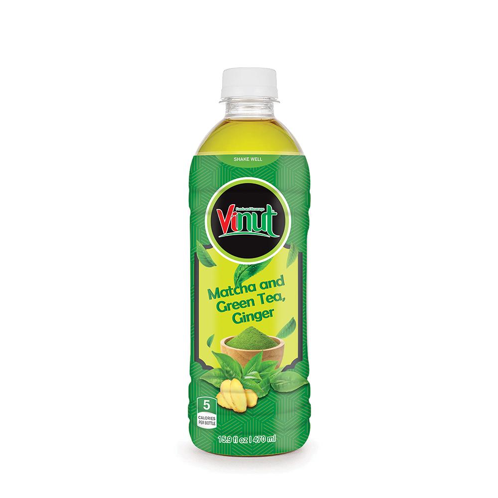 15.9 fl oz VINUT Bottle Matcha Green Tea Ginger flavor