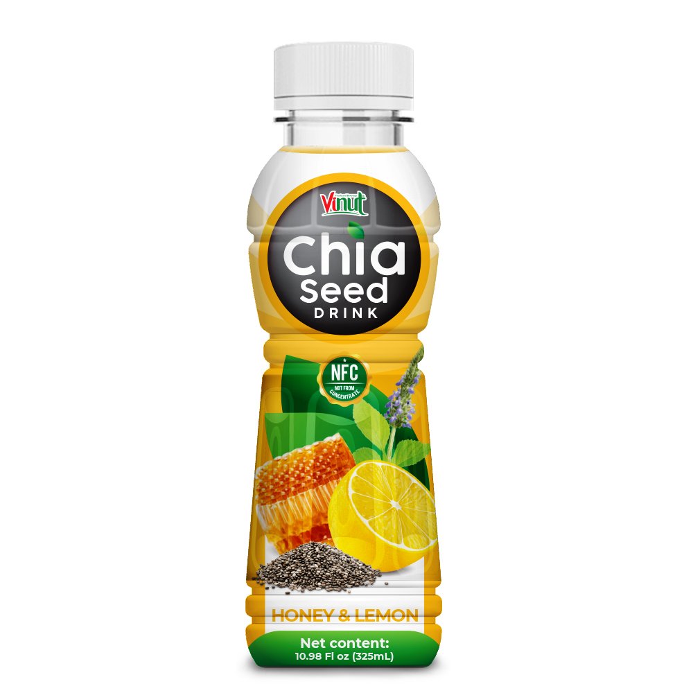 16.9 fl oz VINUT Chia Seed Drink with Honey & Lemon