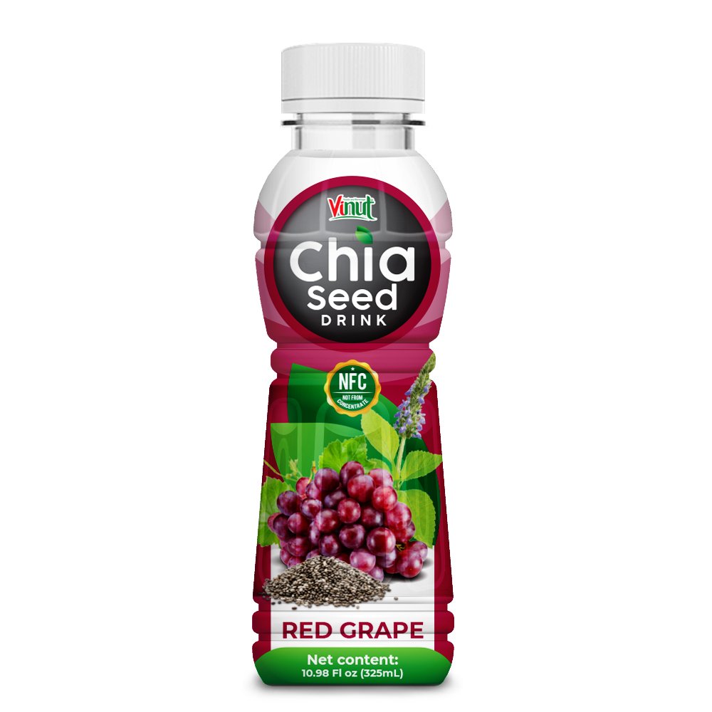 16.9 fl oz VINUT Chia Seed Drink with Red Grape