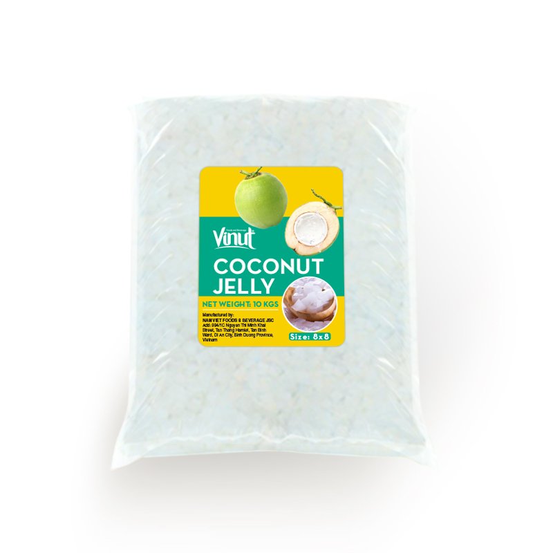10Kg VINUT Nata de coco Sugar Free (Cubes 8x8mm)