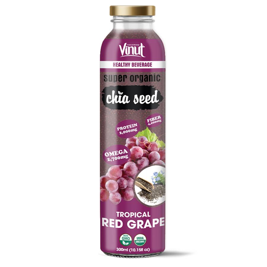 10.15 fl oz Vinut Organic Chia Seed Drink with Red Grape