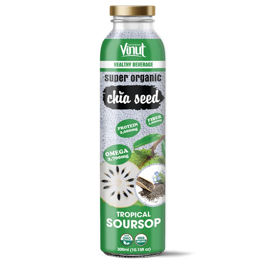 10.15 fl oz Vinut Organic Chia Seed Drink with Soursop