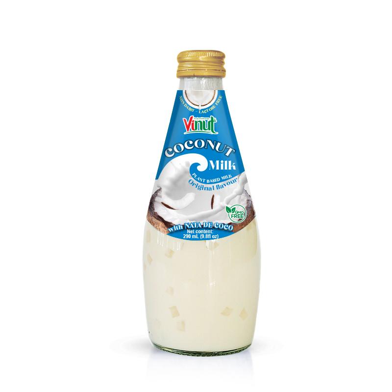 9.8 fl oz Vinut Bottle Coconut milk Original with Nata de coco
