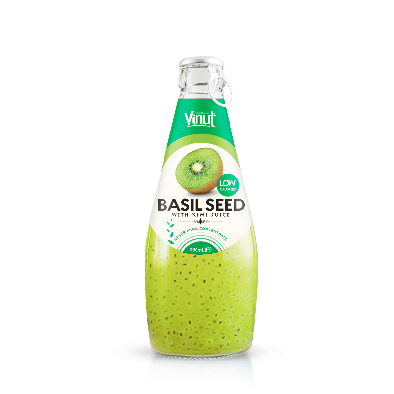 290ml Vinut Basil seed drink with Kiwi Juice (Low Calories)
