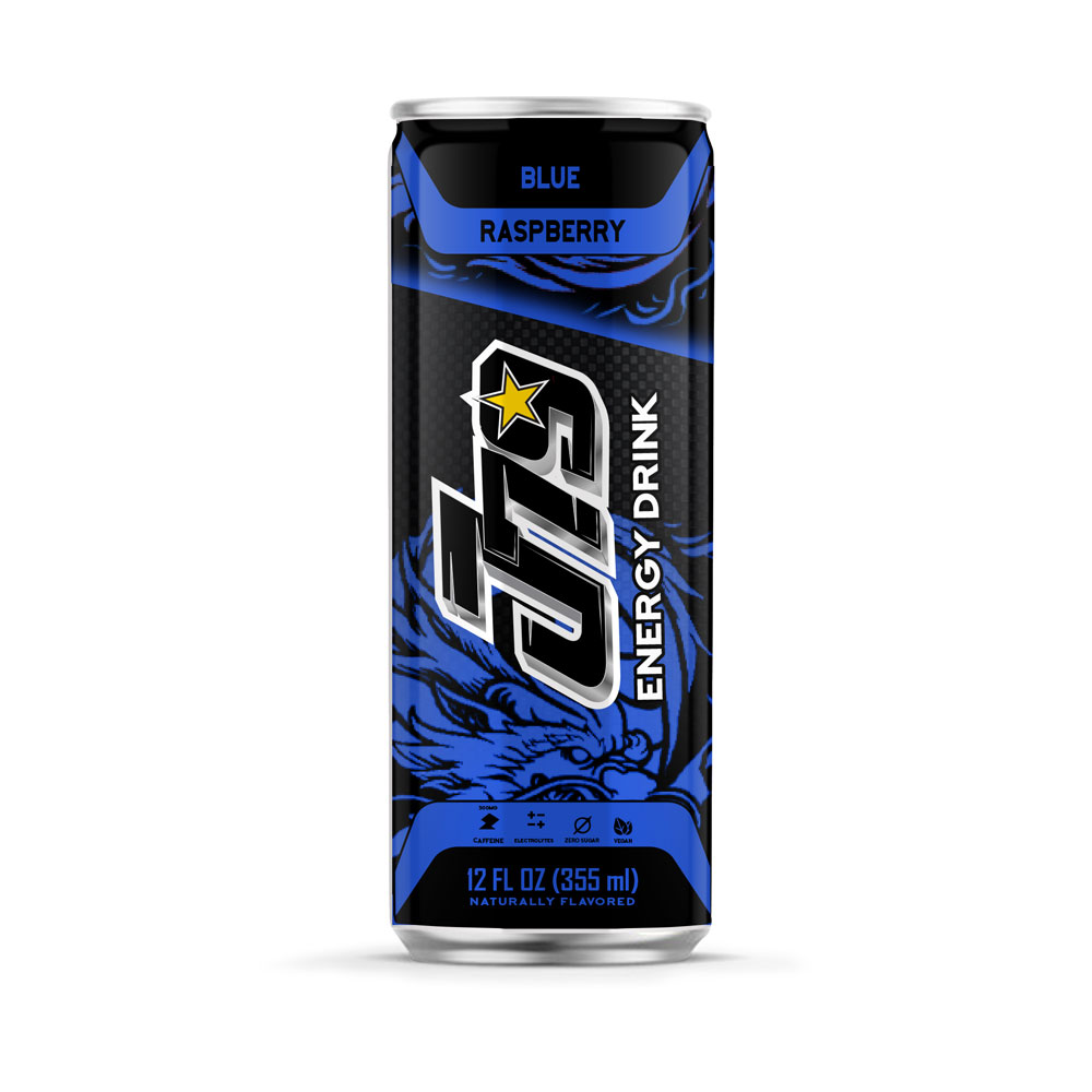 12 fl oz J79 Healthy Energy Drink (Blue Raspberry Zero Sugar Natural Caffeine Enhanced Hydration)