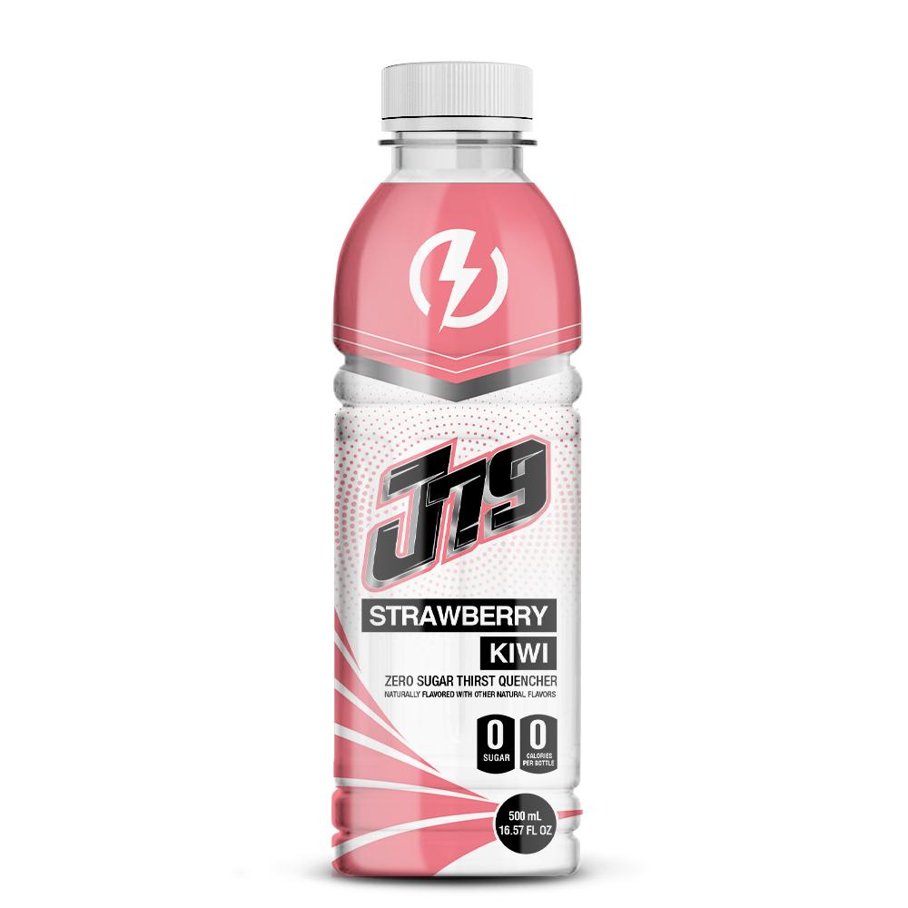 16.57 fl oz J79 Zero Sugar Strawberry & Kiwi Energy Drinks Thirst Quencher Sports Drink