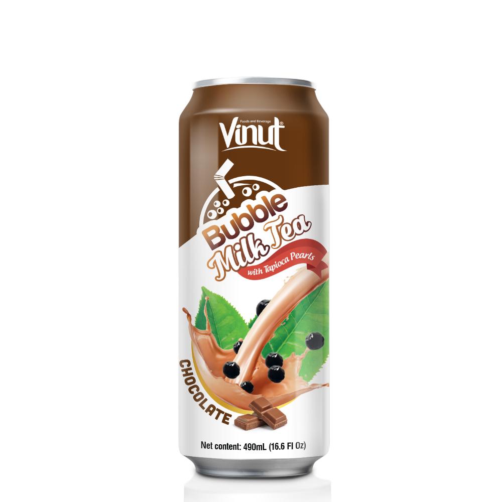 16.6 fl oz Vinut Chocolate Bubble milk tea with Tapioca Pearls