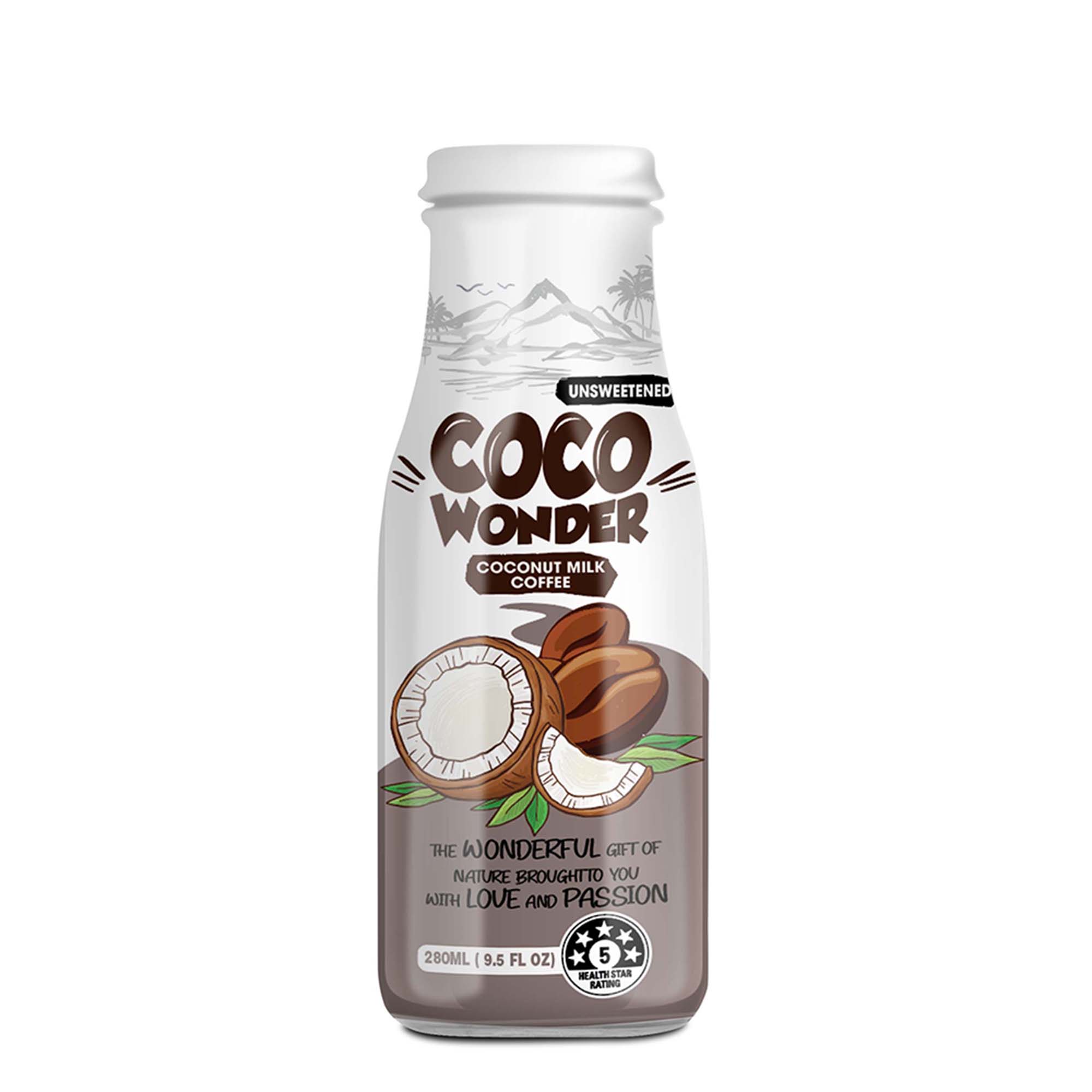 280ml Cocowonder Coconut milk with Coffee