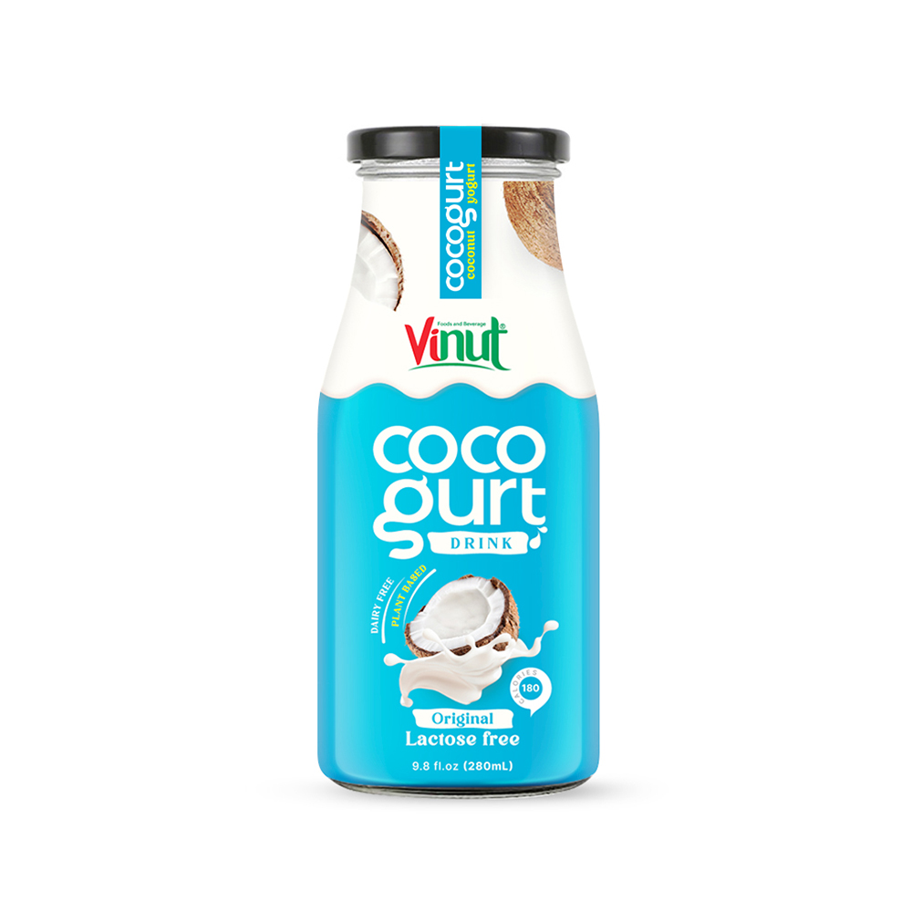 280ml Vinut Cocogurt (Coconut milk) drink Original (Lactose free, Dairy free, Plant based)