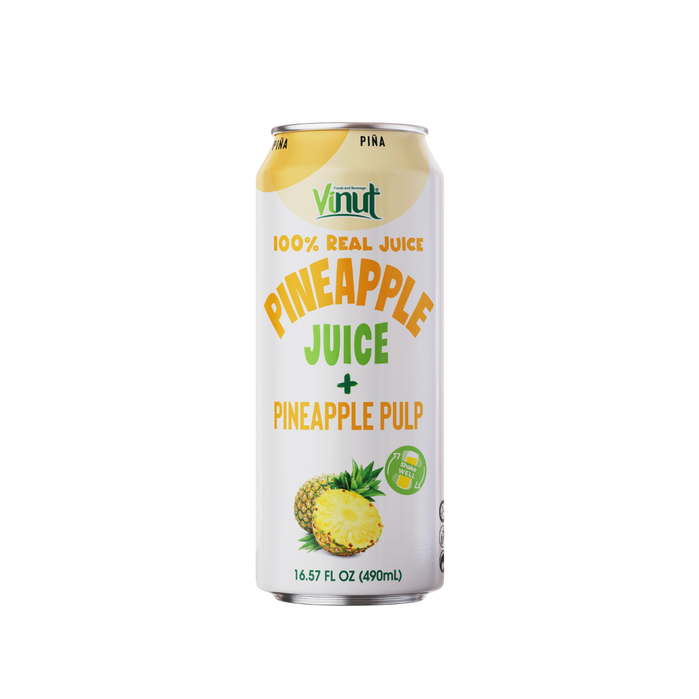 16. 57 fl oz Vinut 100% NFC Pineapple Juice Drink with Pulp (No Added Sugar)
