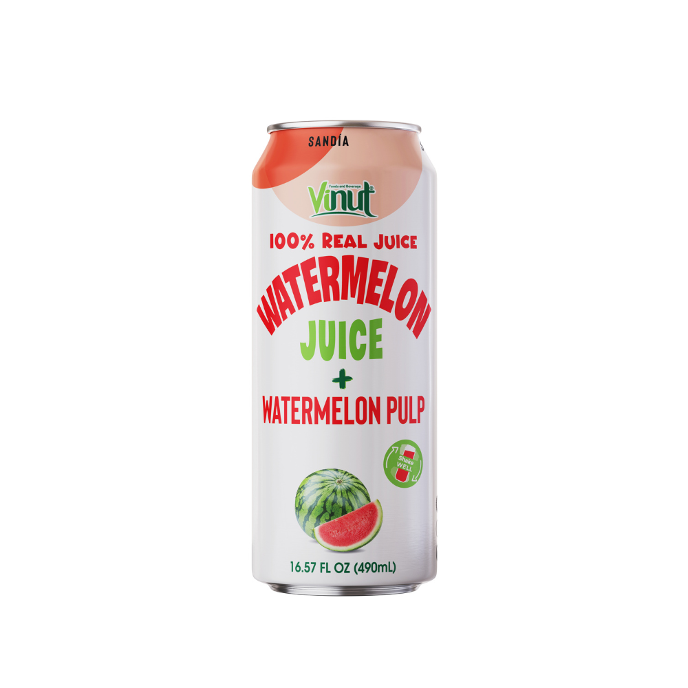 16. 57 fl oz Vinut 100% NFC Watermelon Juice Drink with Pulp (No Added Sugar)