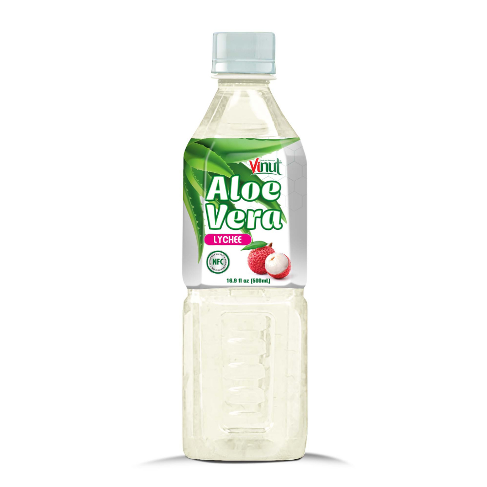 16.9 fl oz Vinut Bottle Aloe Vera Drink with Lychee Juice