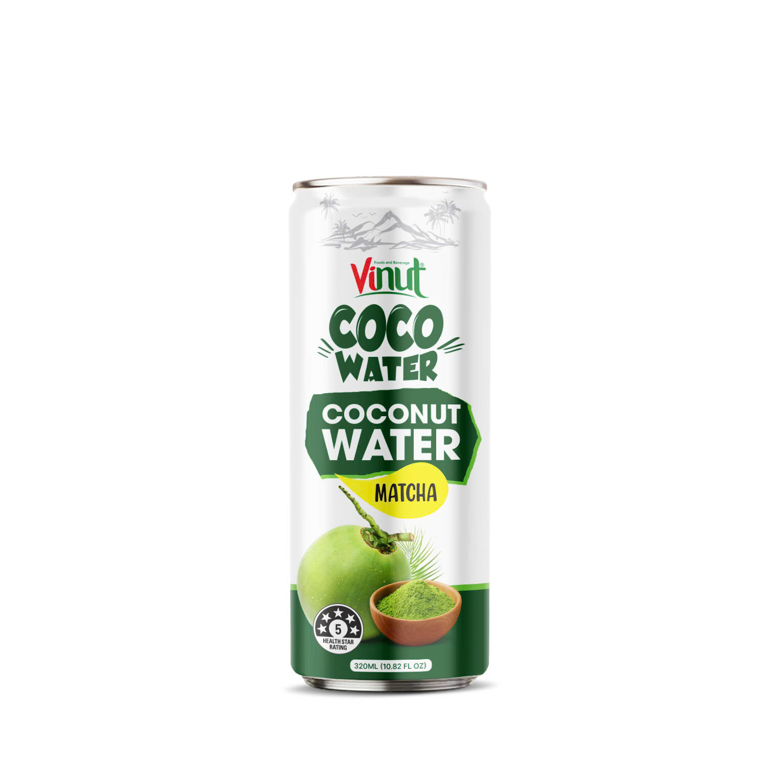 320ml Vinut Coconut Water with Matcha Drink