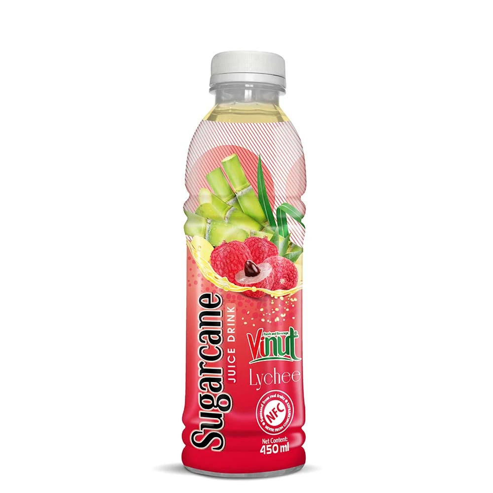 VINUT Sugarcane Juice Drink – Lychee, 450 mL