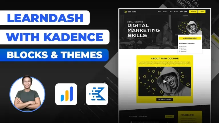 Build a High-Converting LearnDash Site with Kadence Blocks (Step-by-Step)