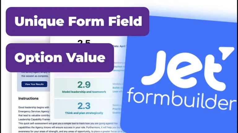 JetFormBuilder: The RIGHT Way to Set Up Field Names & Option Values (Avoid These Mistakes!)